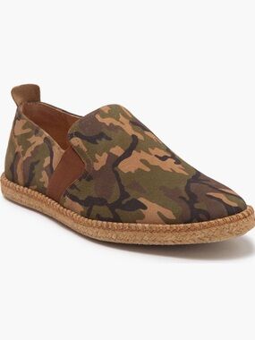Warfield & Grand Camouflage Slip-On Espadrilles - Olive/Brown/Black